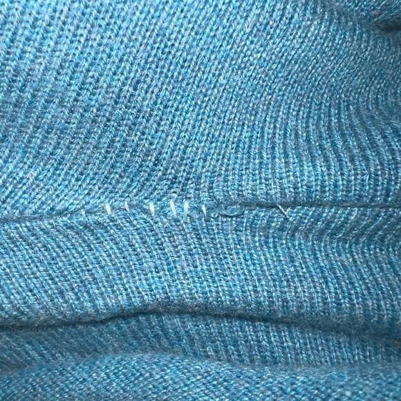 Lands End Women’s 2X open hook eye cape cardigan cotton cashmere sweater Y2K - Picture 11 of 12